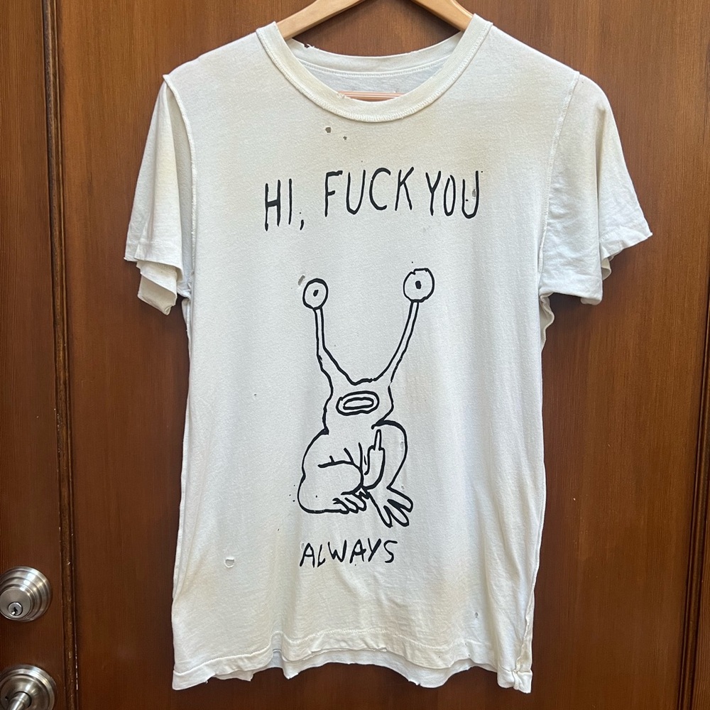 UNIF Daniel Johnston Off White Graphic T-shirt